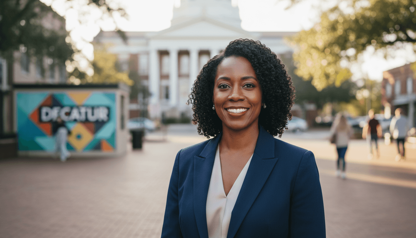 Professional headshot example showcasing Decatur neighborhood style in Atlanta
