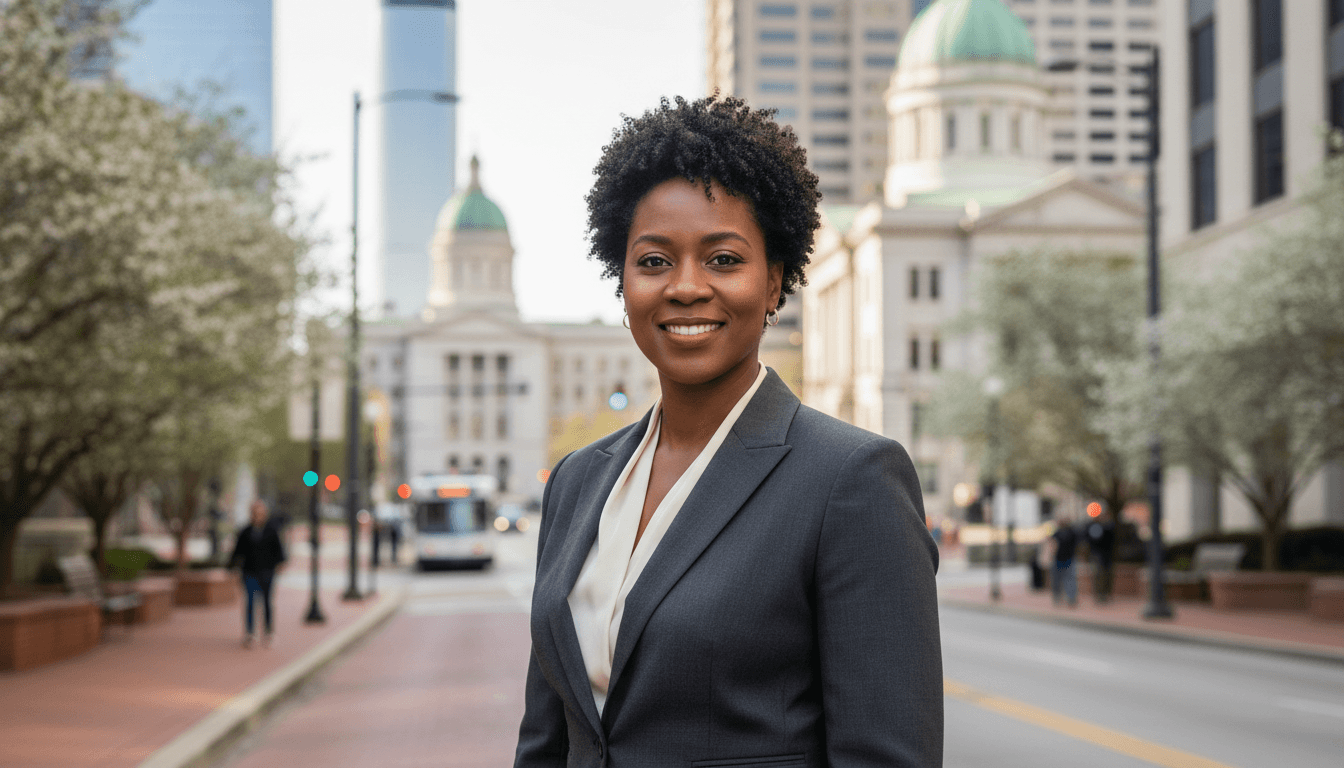 Professional headshot example showcasing Downtown Atlanta neighborhood style in Atlanta