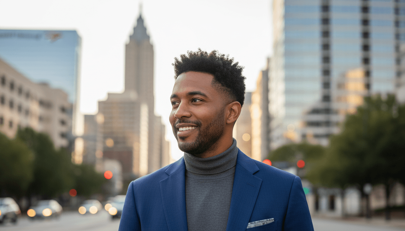business headshot example showcasing Midtown neighborhood style in Atlanta