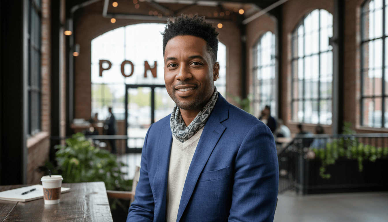 business headshot example showcasing Ponce City Market neighborhood style in Atlanta