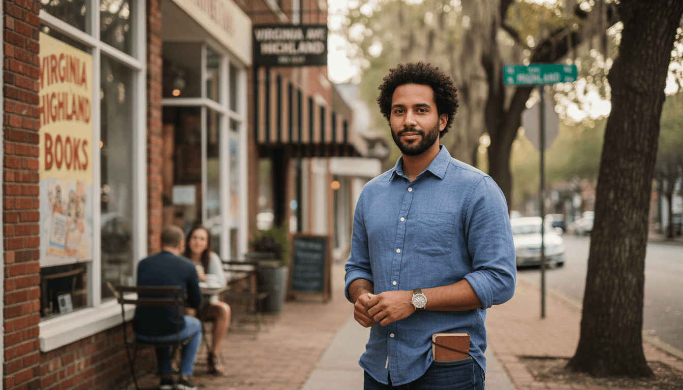 business headshot example showcasing Virginia Highland neighborhood style in Atlanta