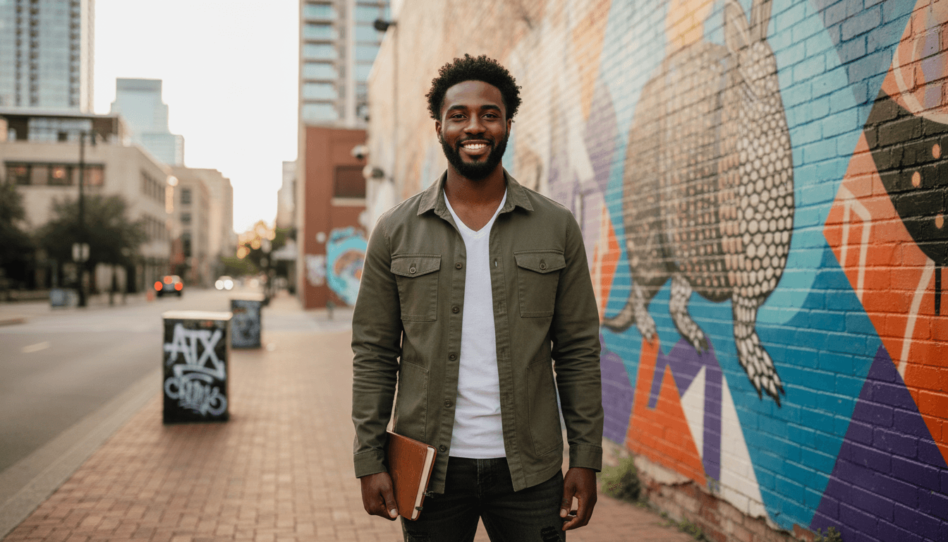 business headshot example showcasing Downtown Austin neighborhood style in Austin