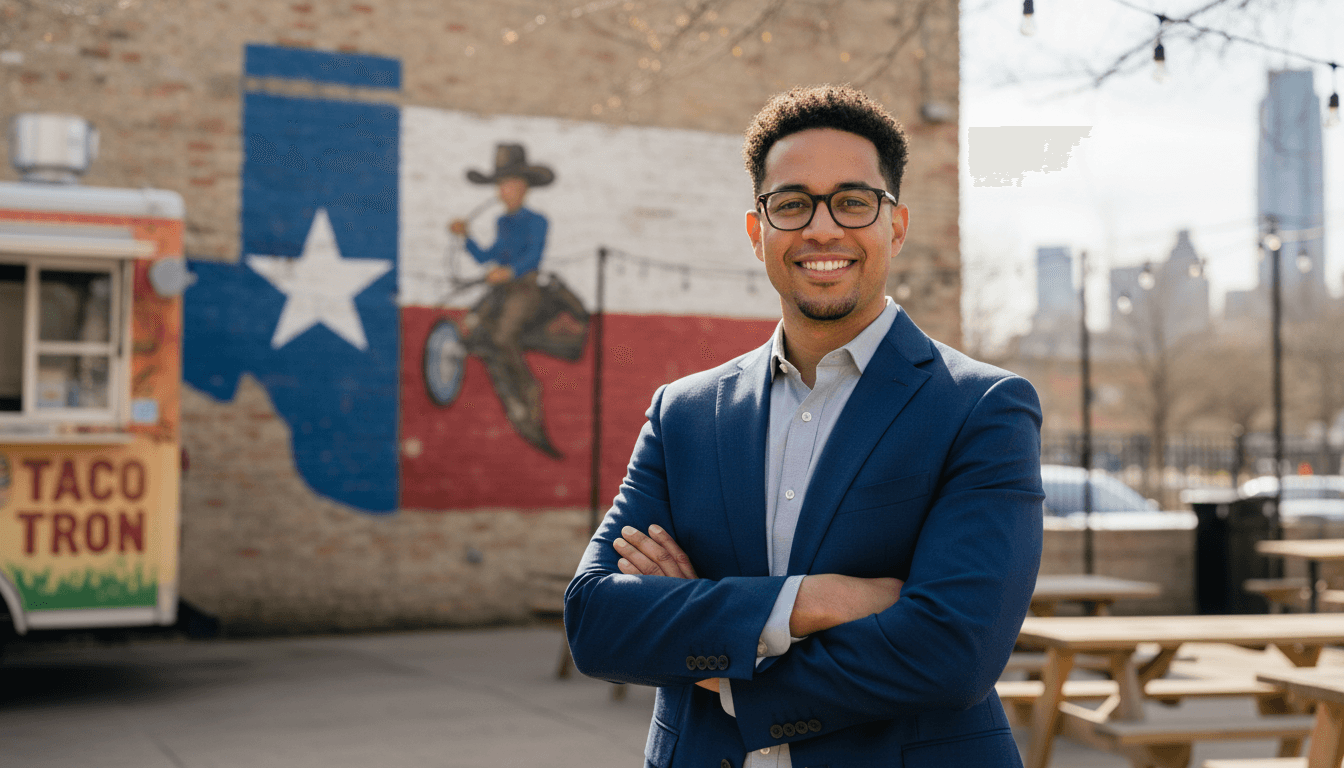 executive headshot example showcasing East Austin neighborhood style in Austin
