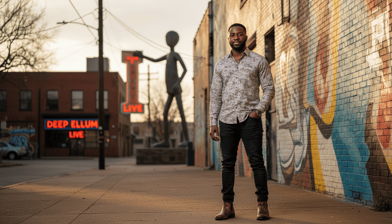 business headshot example showcasing Deep Ellum neighborhood style in Dallas