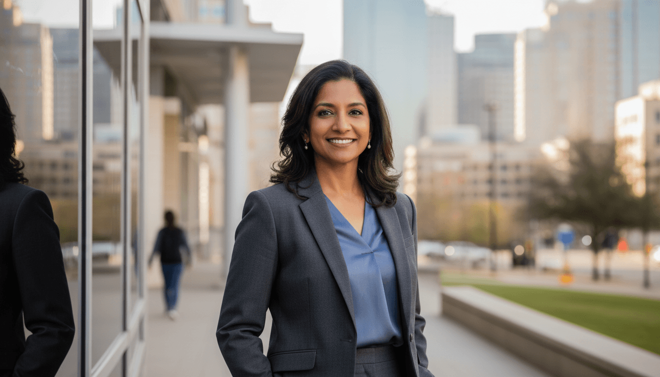 Professional headshot example showcasing Uptown neighborhood style in Dallas