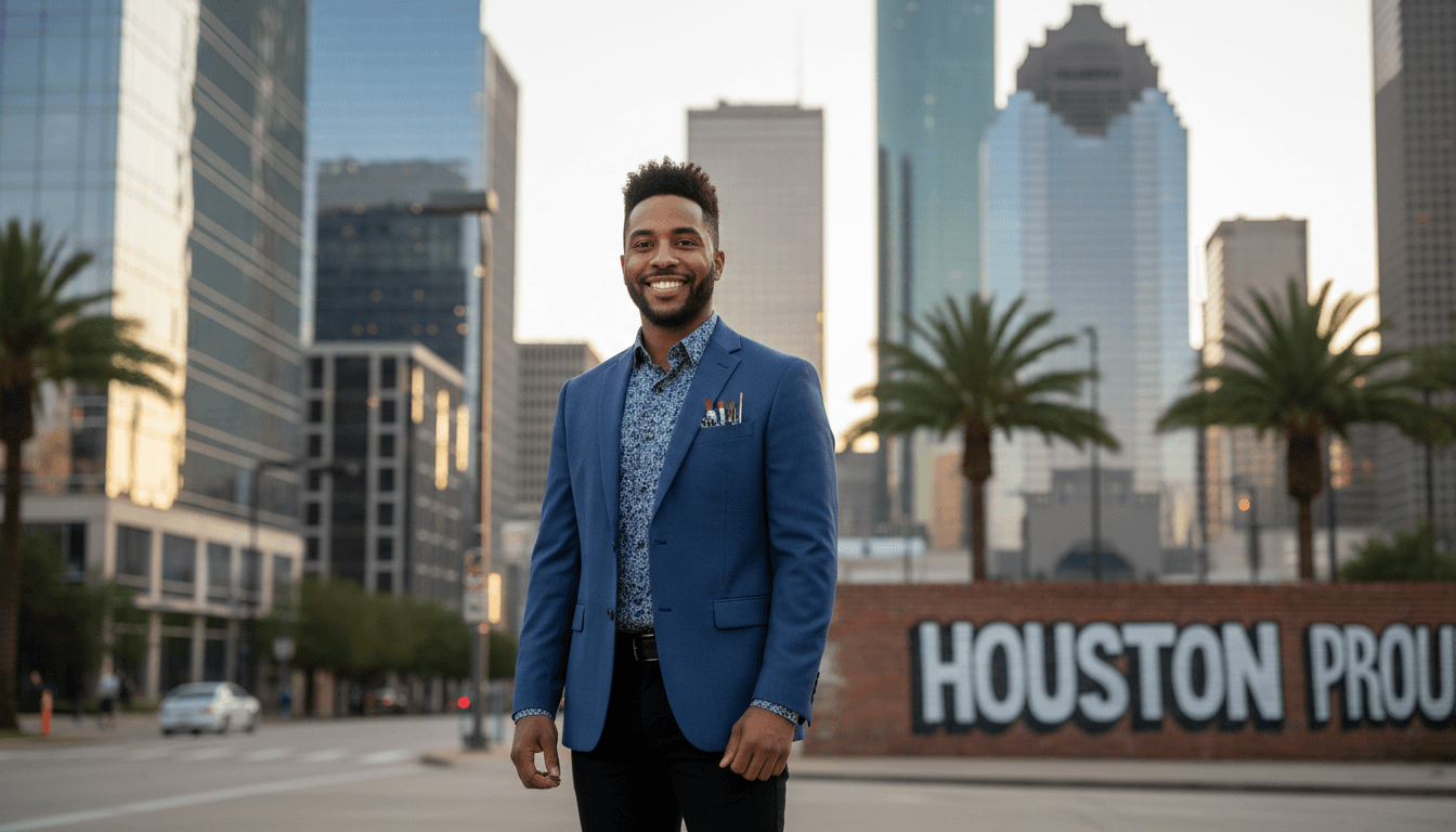 business headshot example showcasing Downtown Houston neighborhood style in Houston