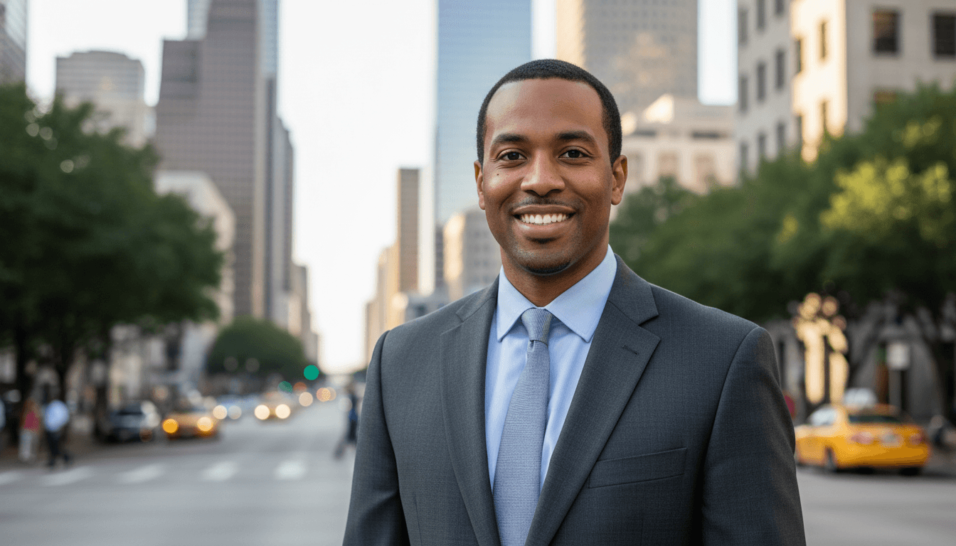 executive headshot example showcasing Downtown Houston neighborhood style in Houston