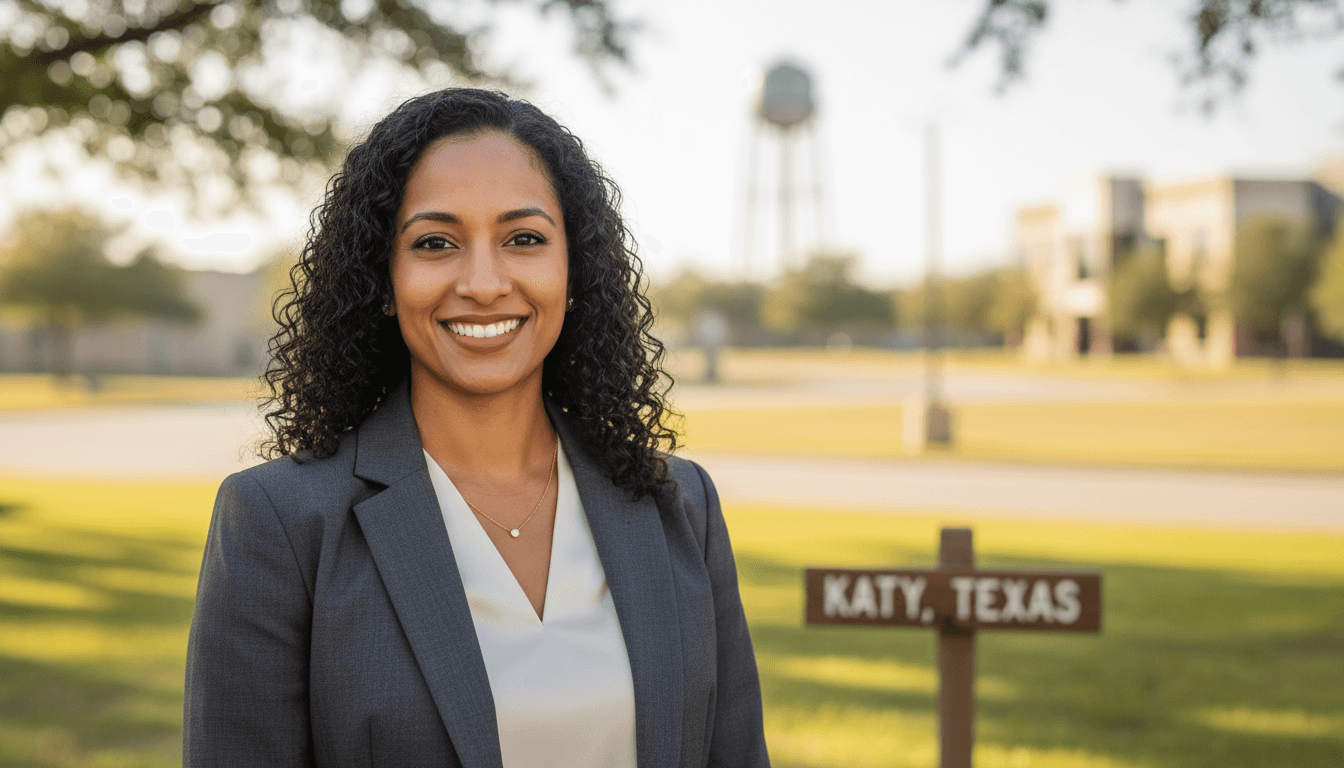 Professional headshot example showcasing Katy neighborhood style in Houston
