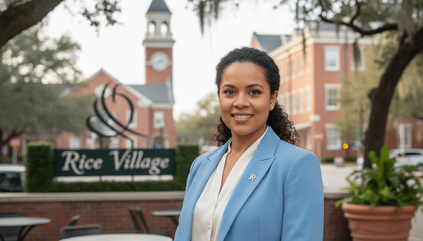 corporate portrait example showcasing Rice Village neighborhood style in Houston