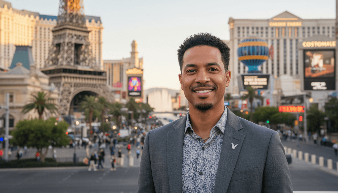 business headshot example showcasing The Strip neighborhood style in Las Vegas