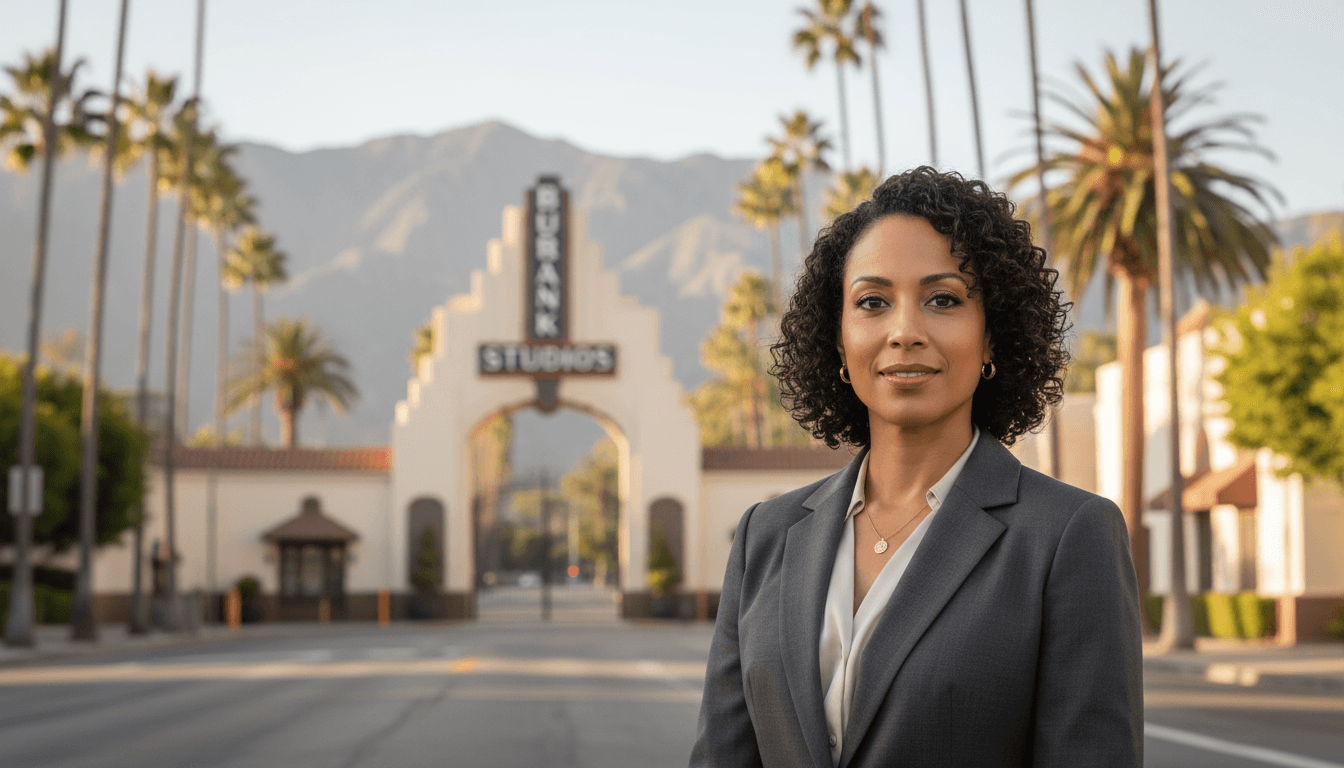 Professional headshot example showcasing Burbank neighborhood style in Los Angeles