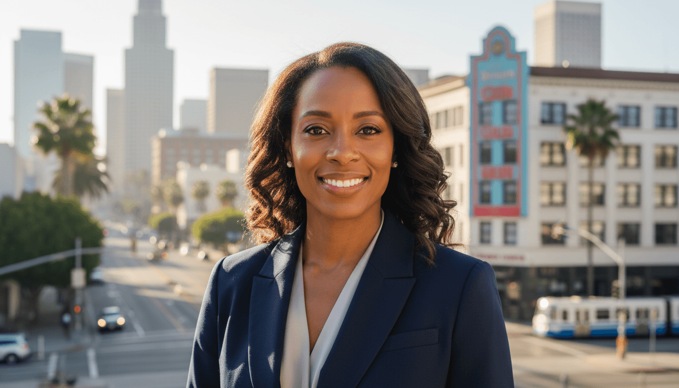 Professional headshot example showcasing Downtown LA neighborhood style in Los Angeles