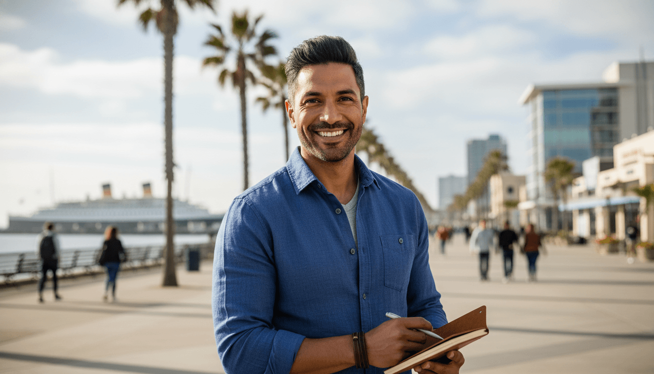 business headshot example showcasing Long Beach neighborhood style in Los Angeles