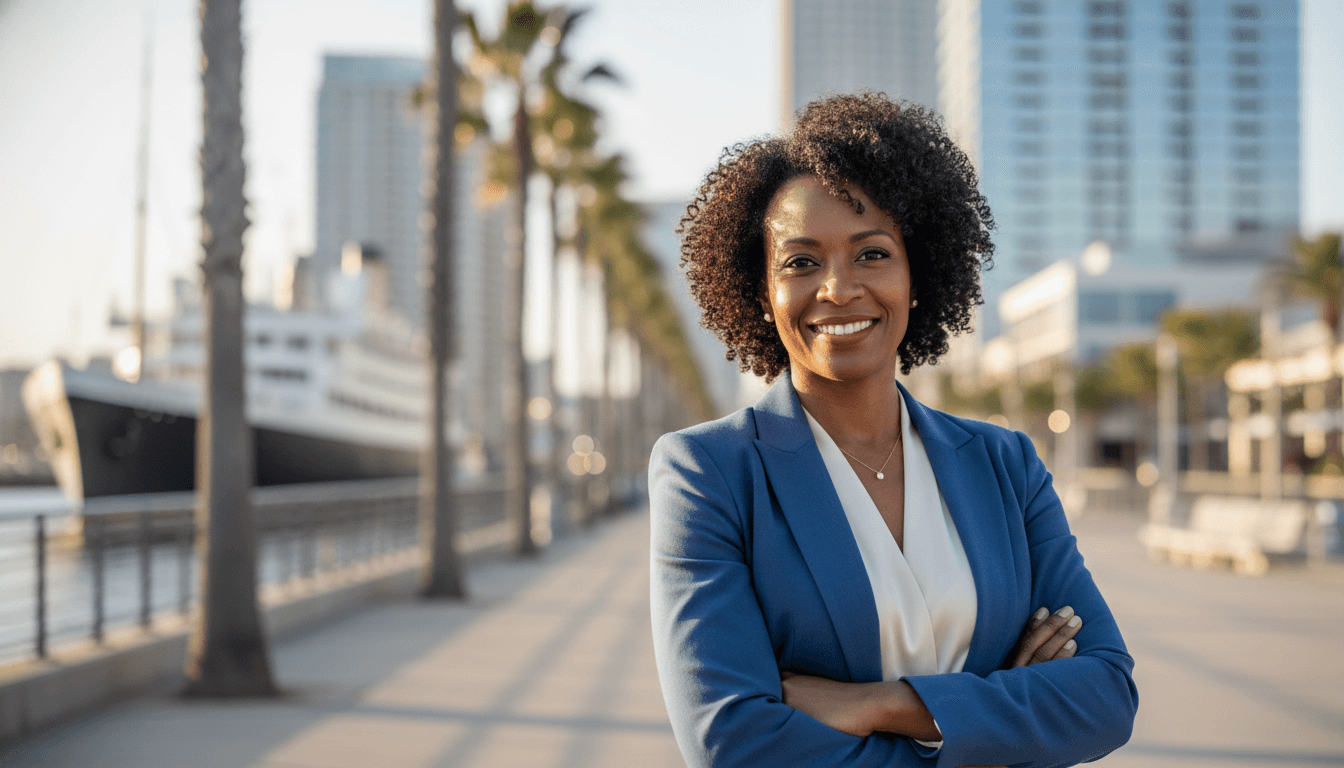 corporate portrait example showcasing Long Beach neighborhood style in Los Angeles