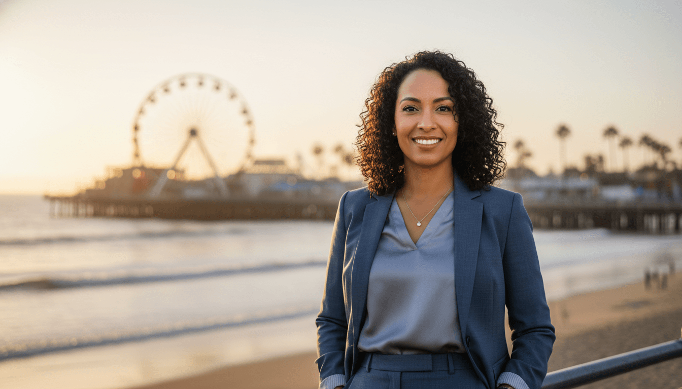Professional headshot example showcasing Santa Monica neighborhood style in Los Angeles