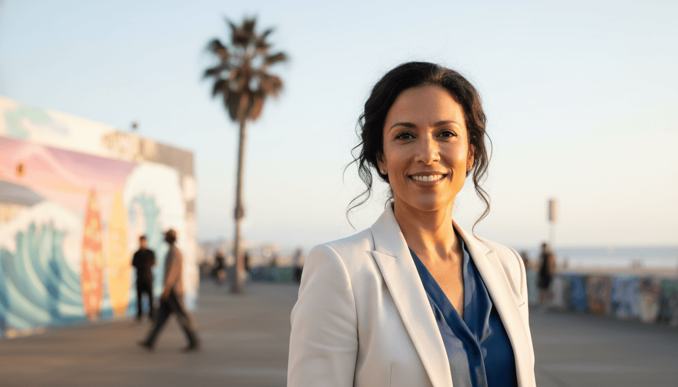 Professional headshot example showcasing Venice neighborhood style in Los Angeles