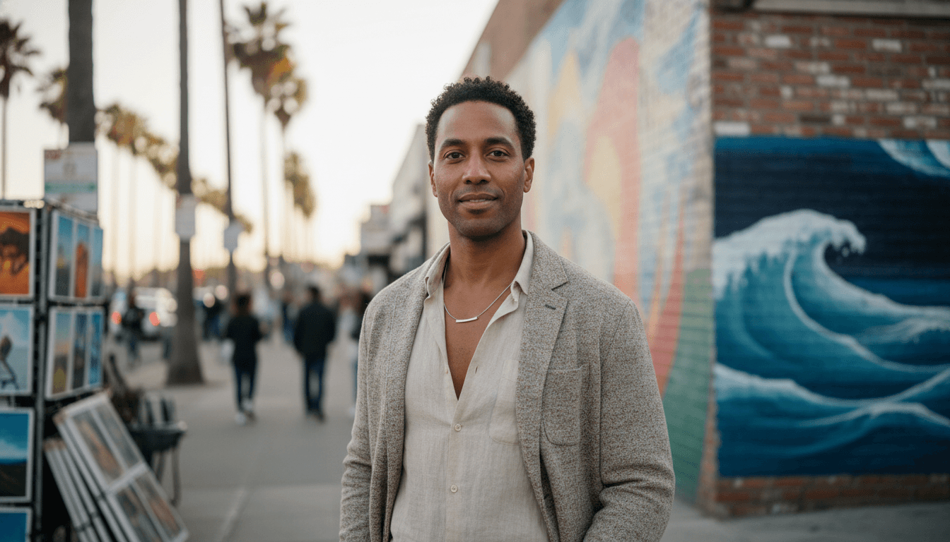 business headshot example showcasing Venice neighborhood style in Los Angeles