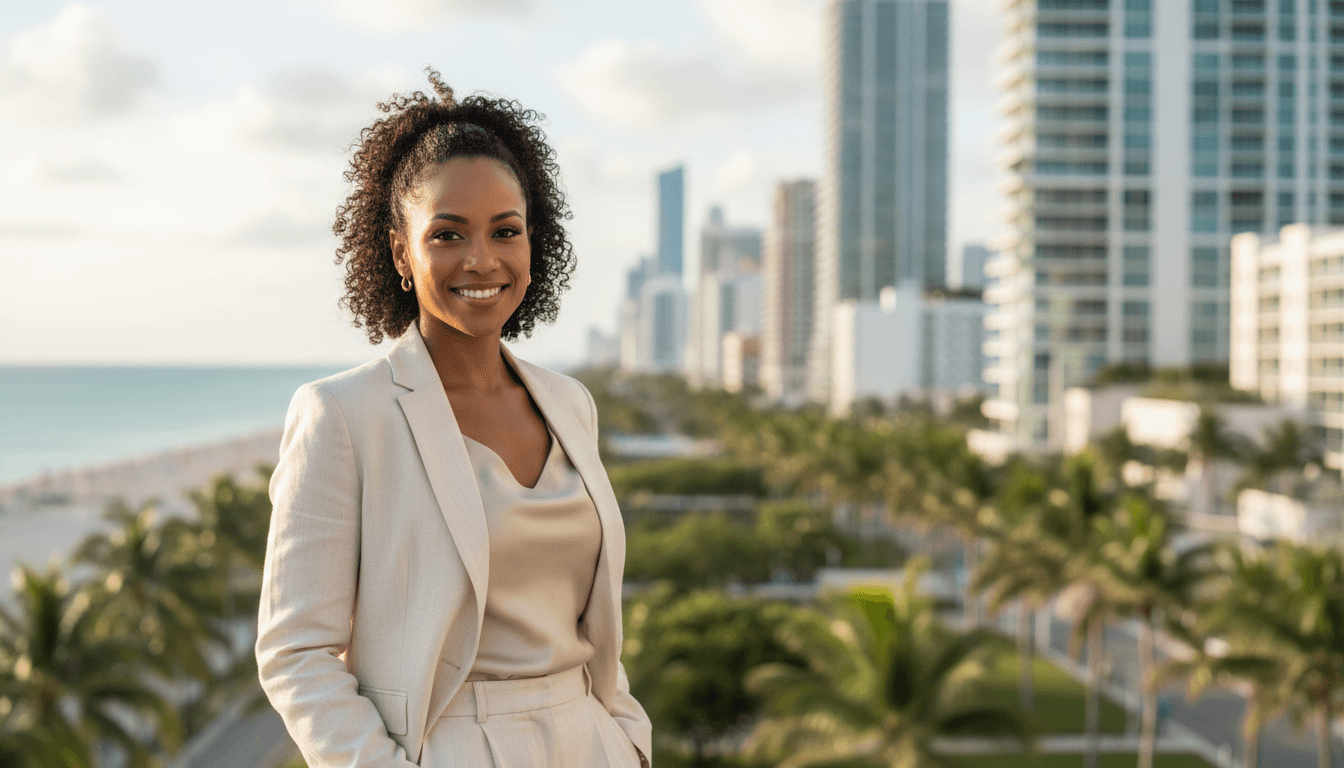 corporate portrait example showcasing Brickell neighborhood style in Miami Beach