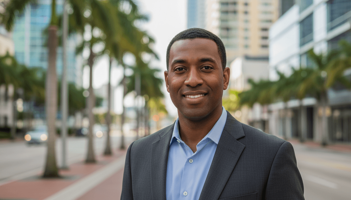 executive headshot example showcasing Brickell neighborhood style in Miami Beach