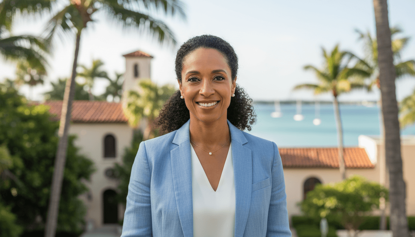 Professional headshot example showcasing Coconut Grove neighborhood style in Miami Beach
