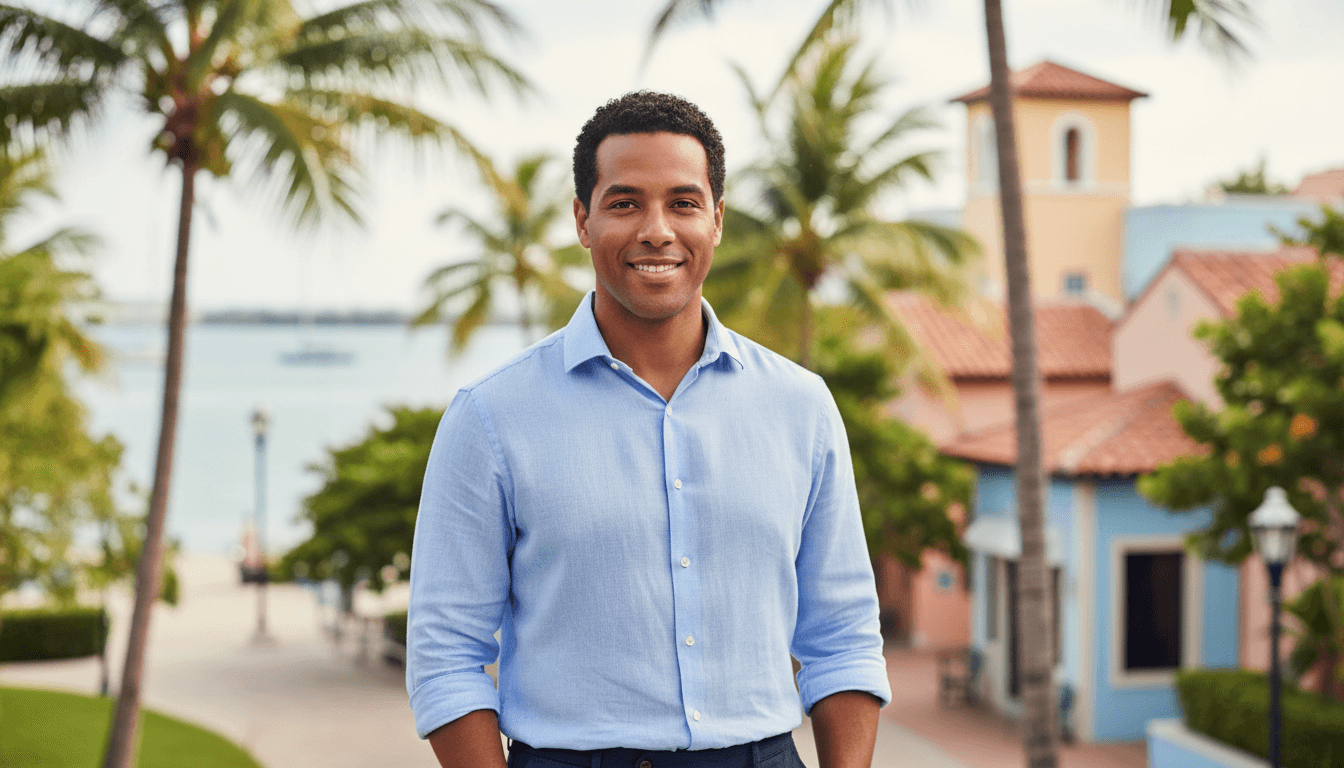 executive headshot example showcasing Coconut Grove neighborhood style in Miami Beach