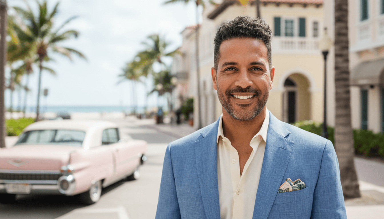 business headshot example showcasing Coral Gables neighborhood style in Miami Beach