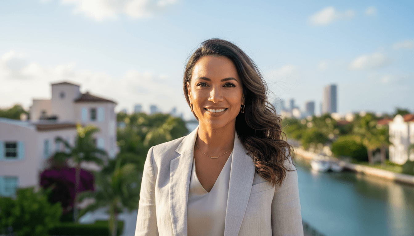 corporate portrait example showcasing Coral Gables neighborhood style in Miami Beach
