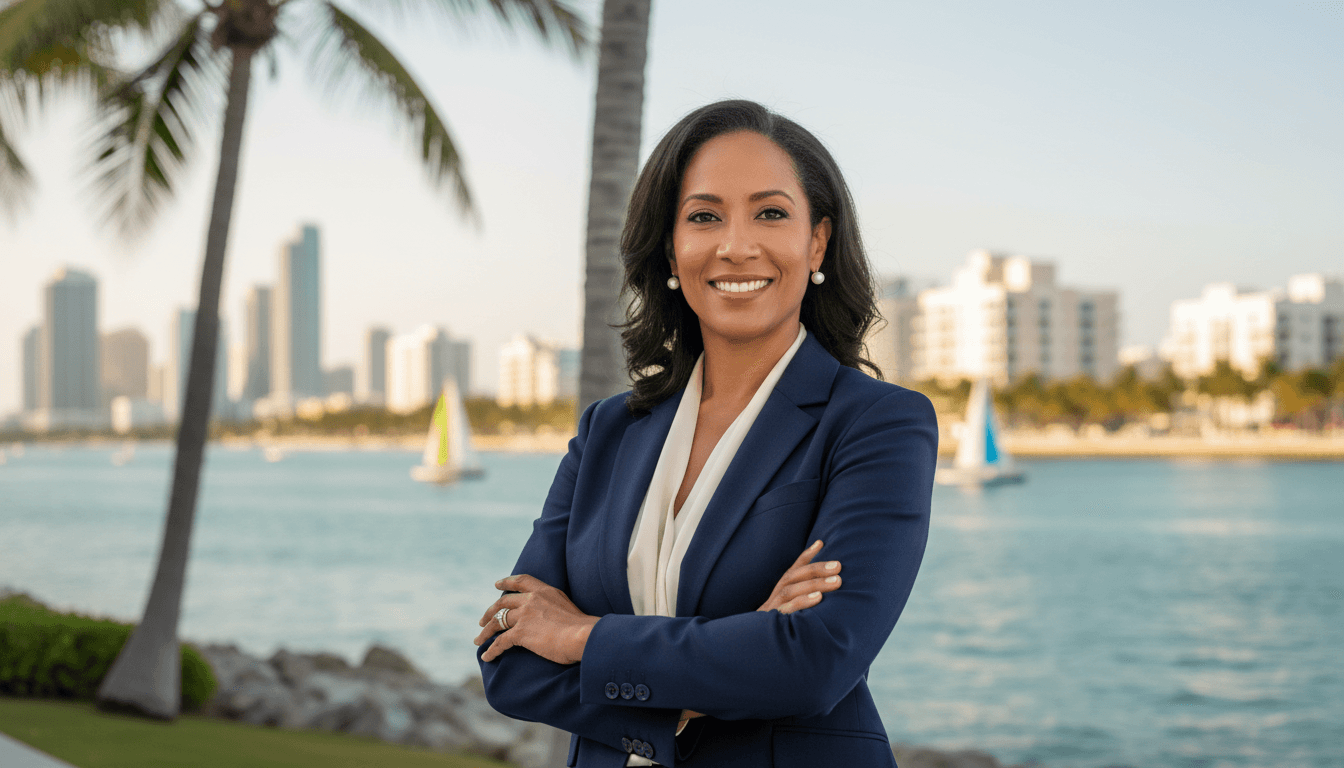 Professional headshot example showcasing Downtown Miami neighborhood style in Miami Beach