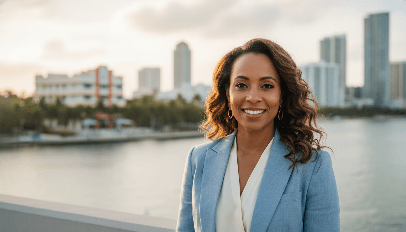 corporate portrait example showcasing Downtown Miami neighborhood style in Miami Beach