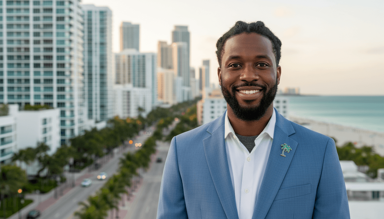 executive headshot example showcasing Downtown Miami neighborhood style in Miami Beach