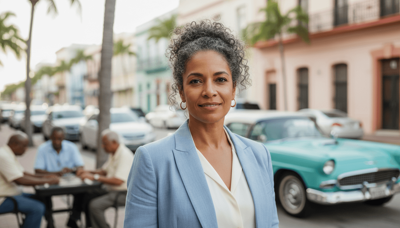 Professional headshot example showcasing Little Havana neighborhood style in Miami Beach