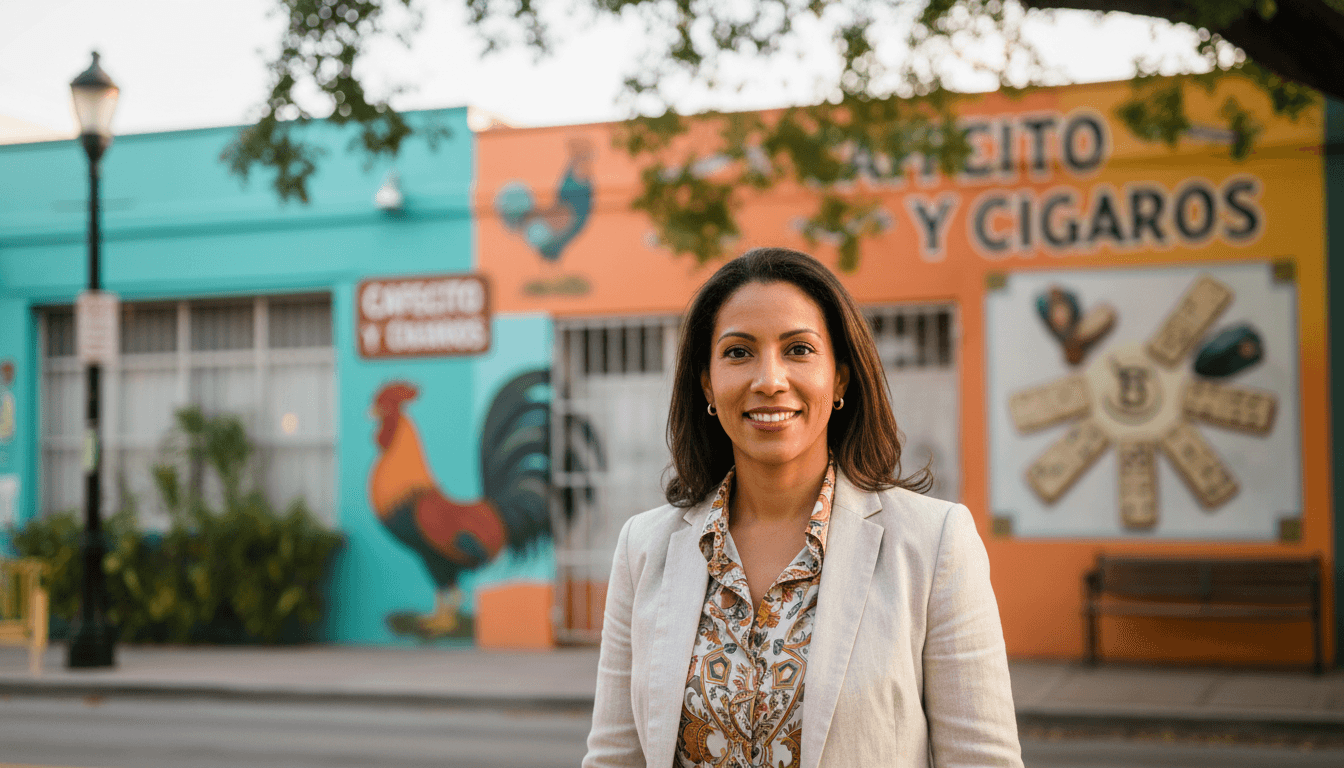 corporate portrait example showcasing Little Havana neighborhood style in Miami Beach