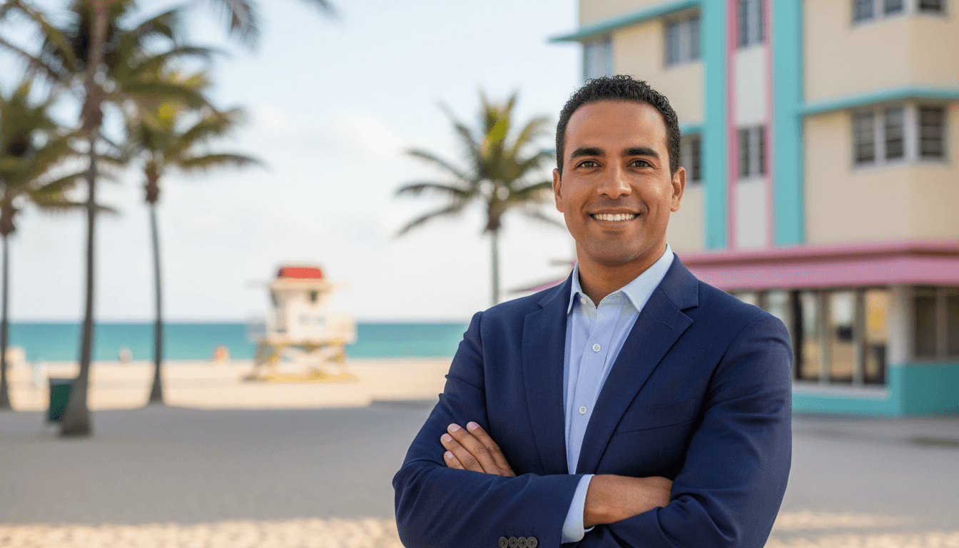 executive headshot example showcasing South Beach neighborhood style in Miami Beach