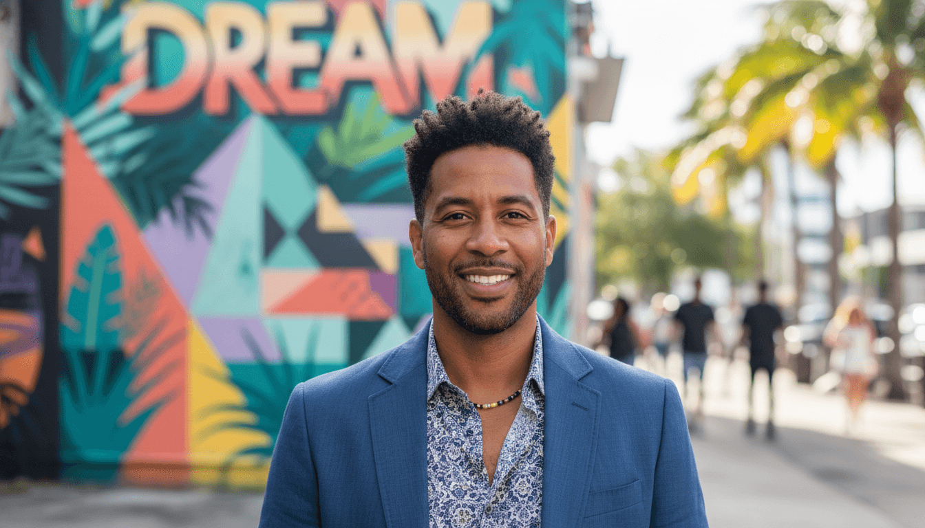 business headshot example showcasing Wynwood neighborhood style in Miami Beach