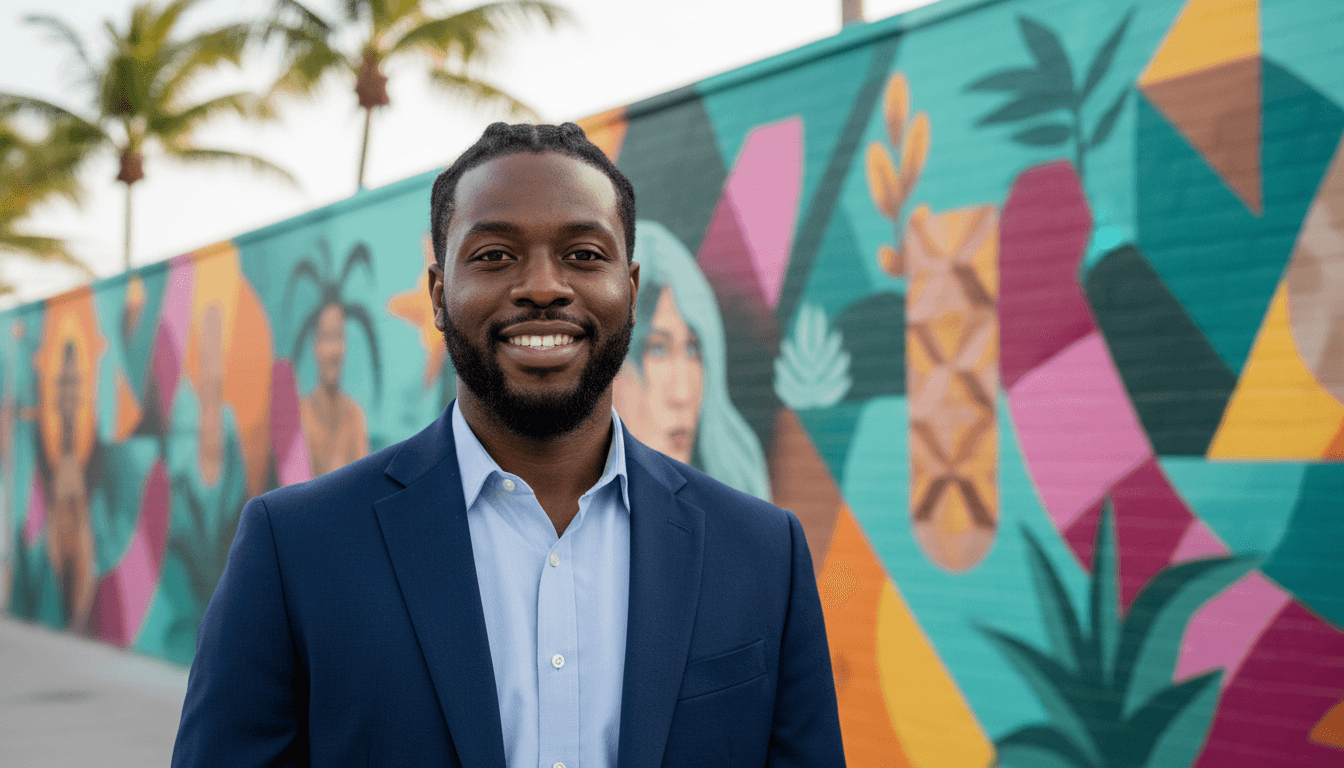 executive headshot example showcasing Wynwood neighborhood style in Miami Beach