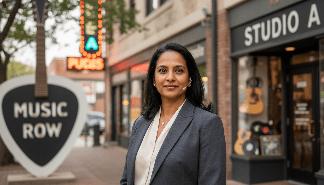 Professional headshot example showcasing Music Row neighborhood style in Nashville