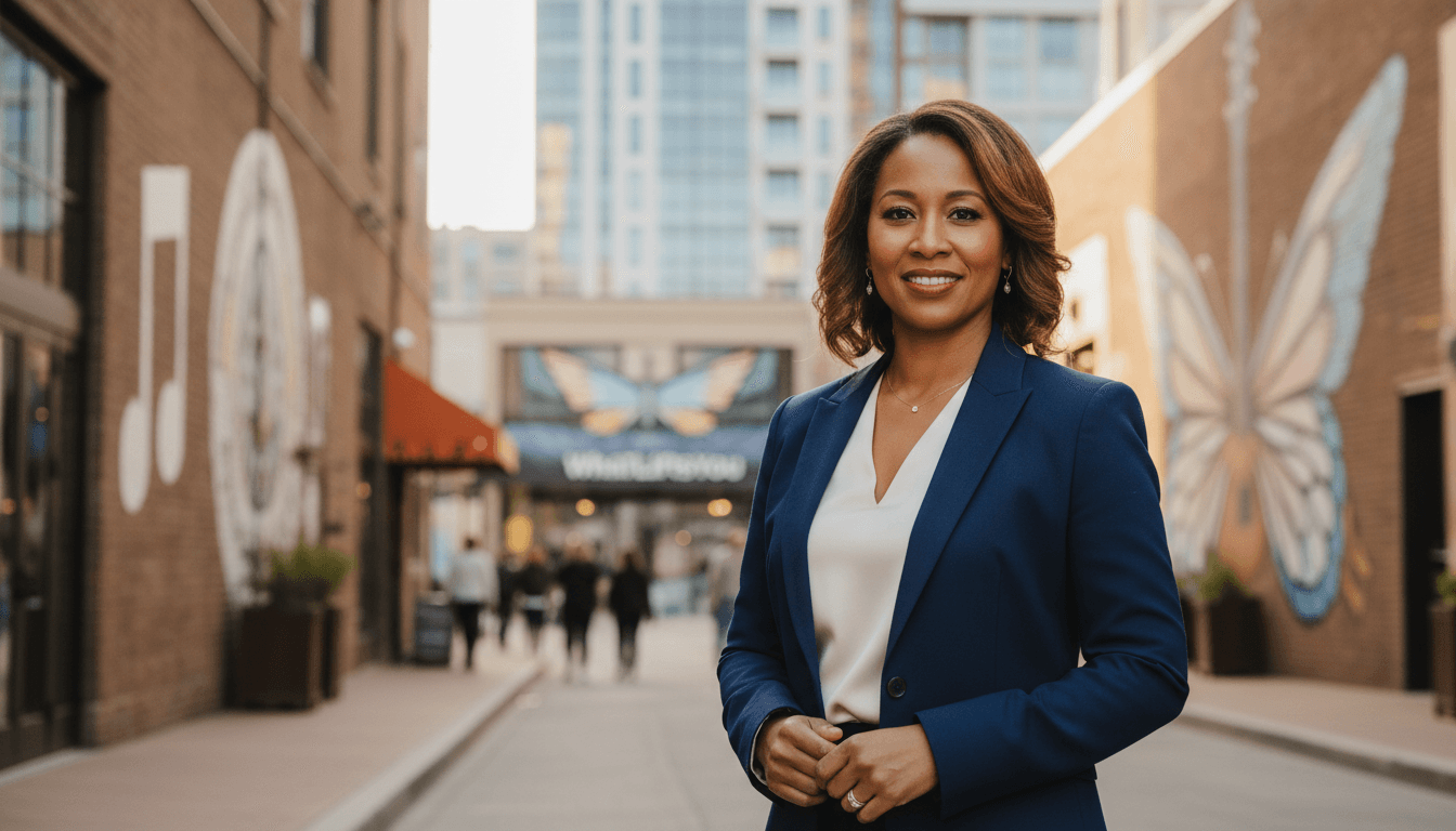 Professional headshot example showcasing The Gulch neighborhood style in Nashville