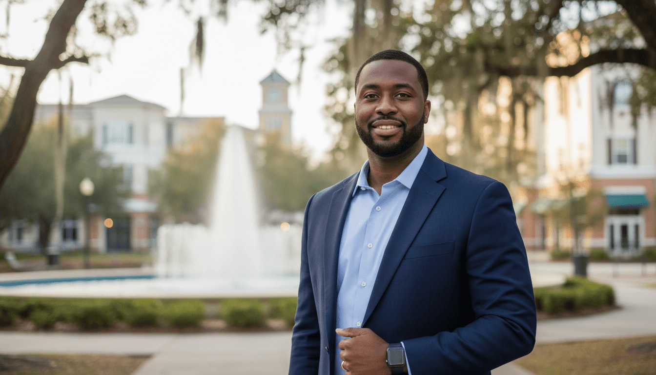 executive headshot example showcasing Baldwin Park neighborhood style in Orlando