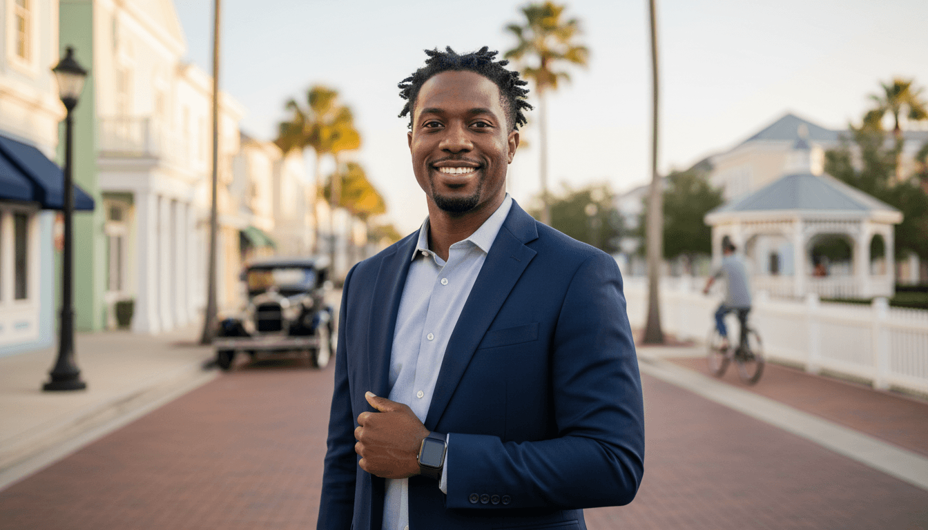executive headshot example showcasing Celebration neighborhood style in Orlando