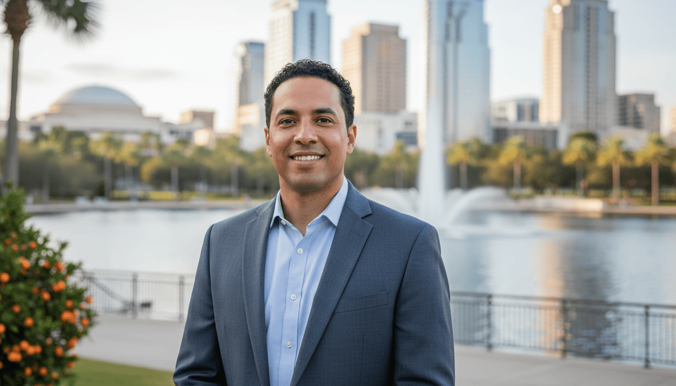 executive headshot example showcasing Downtown Orlando neighborhood style in Orlando