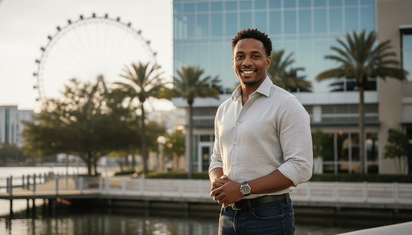 business headshot example showcasing Dr. Phillips neighborhood style in Orlando