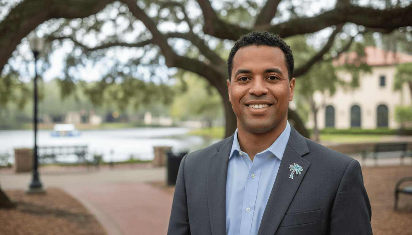 executive headshot example showcasing Winter Park neighborhood style in Orlando