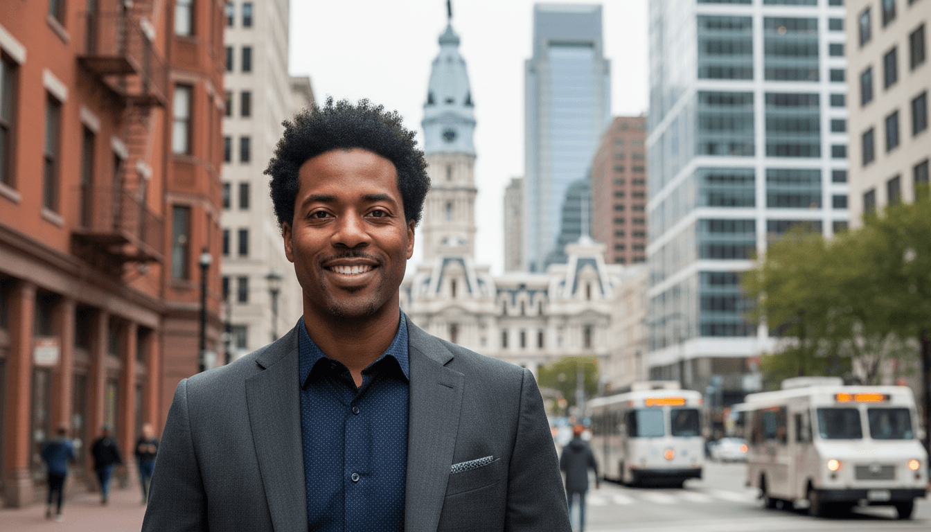 business headshot example showcasing Center City neighborhood style in Philadelphia