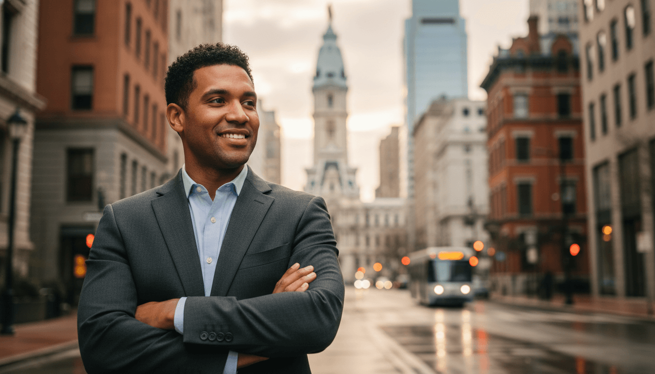 executive headshot example showcasing Center City neighborhood style in Philadelphia