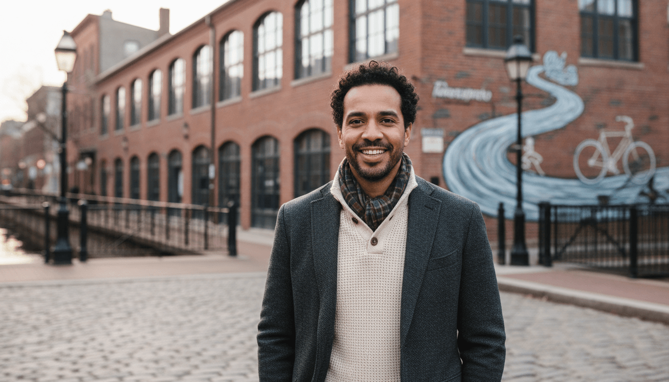 business headshot example showcasing Manayunk neighborhood style in Philadelphia