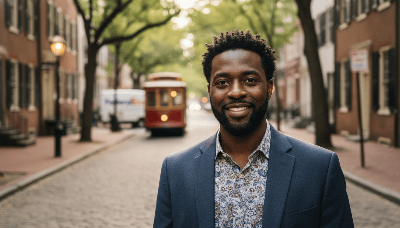 business headshot example showcasing Old City neighborhood style in Philadelphia