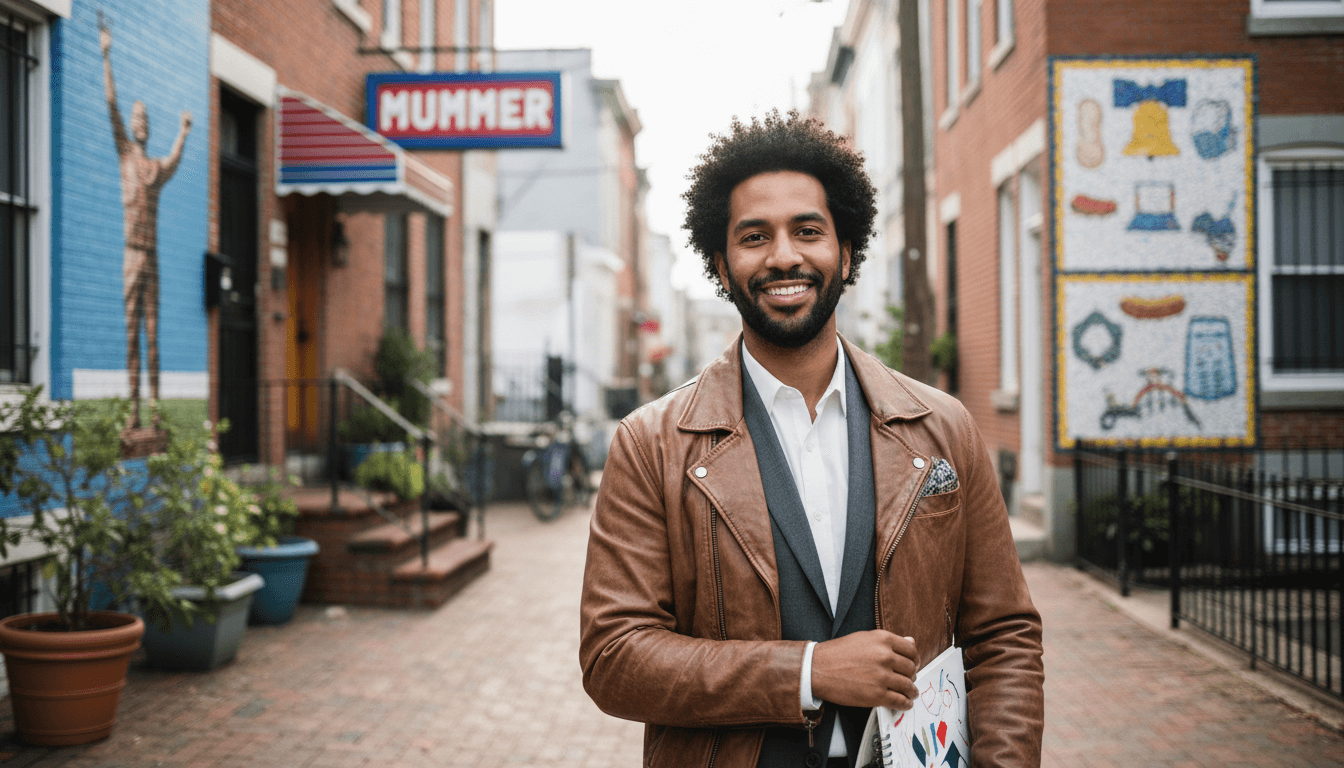 business headshot example showcasing South Philly neighborhood style in Philadelphia