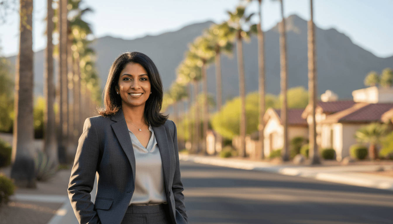Professional headshot example showcasing Arcadia neighborhood style in Phoenix