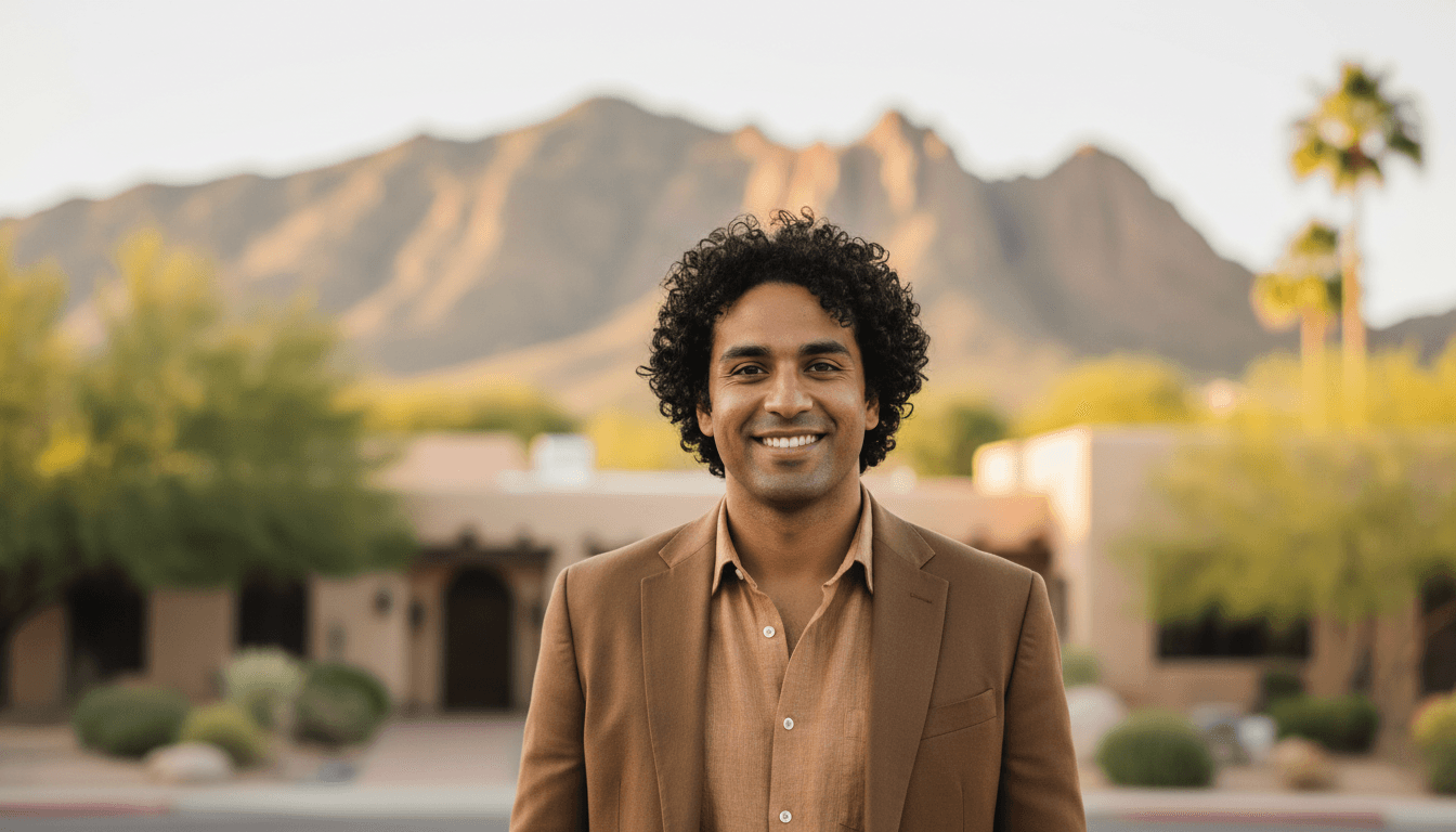 business headshot example showcasing Arcadia neighborhood style in Phoenix