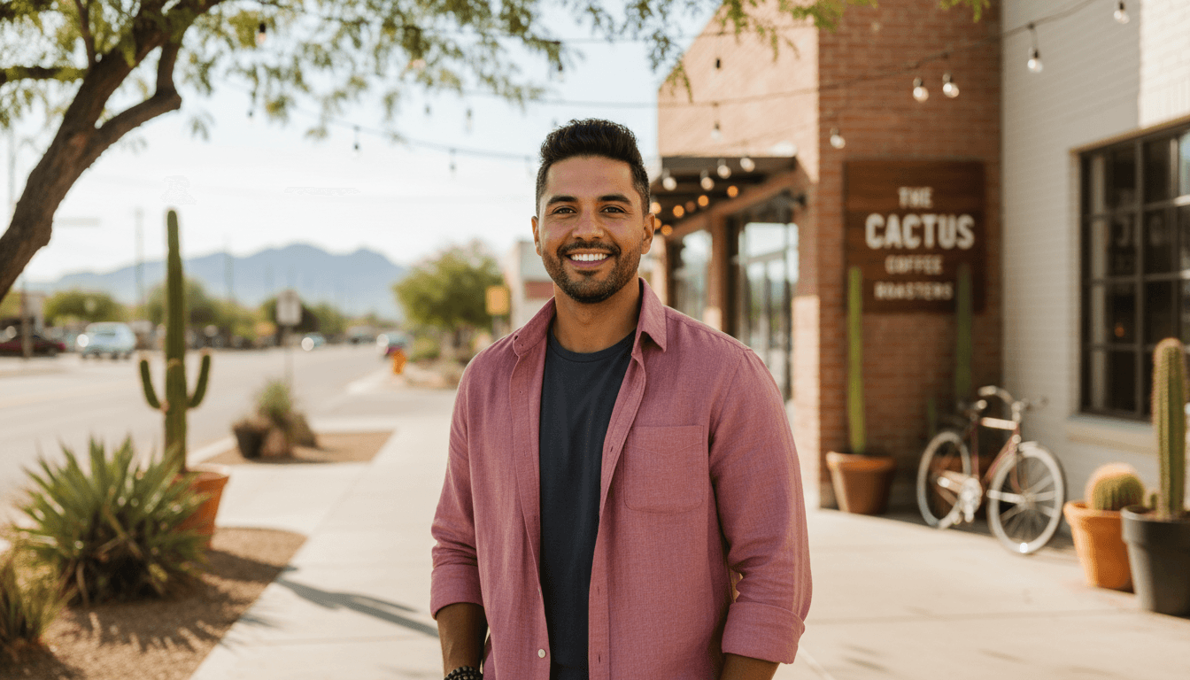 business headshot example showcasing Gilbert neighborhood style in Phoenix
